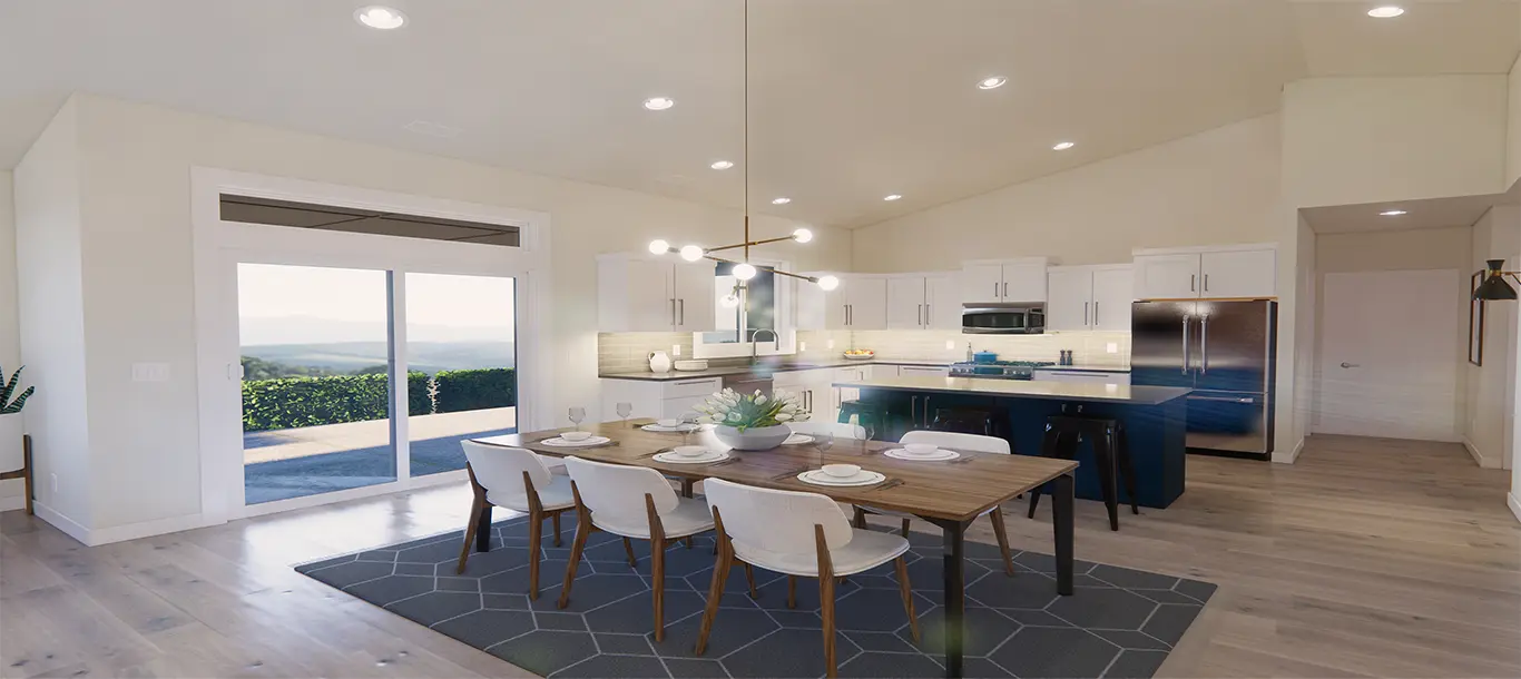 Clean dining room windows in Umatilla