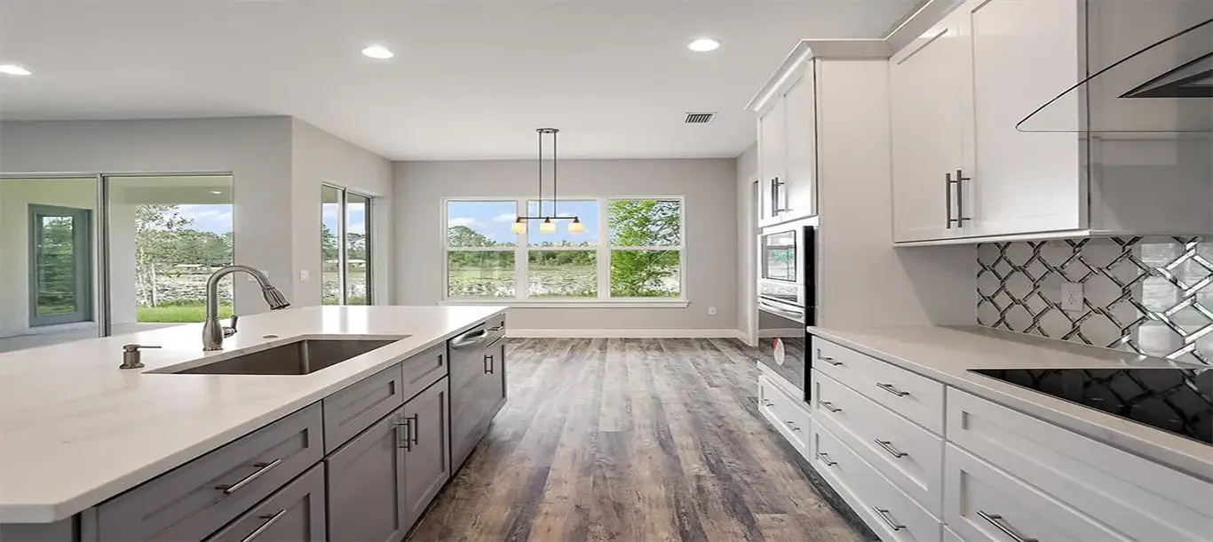 Umatilla interior living room with clean windows